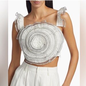 NWOT Elliatt Joviality Rosette Crop Top